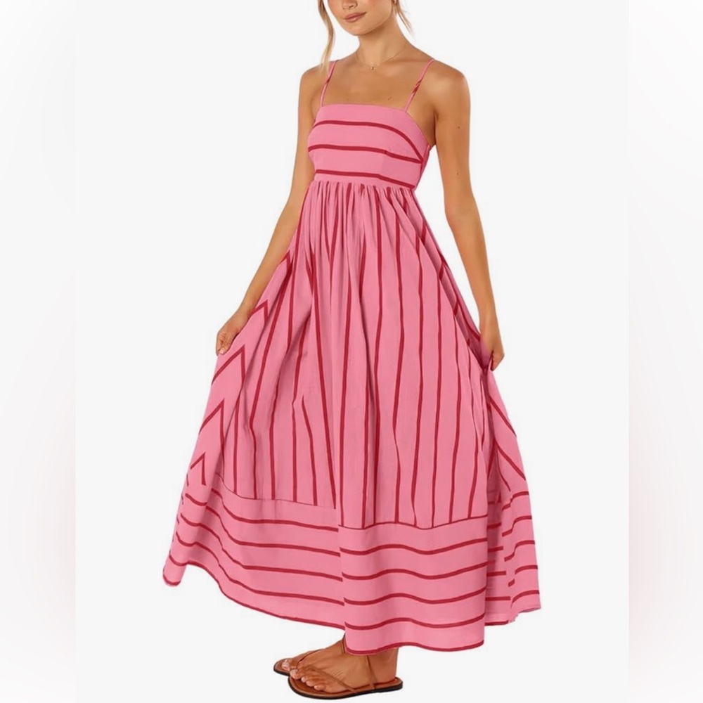 Pink and Red Dress